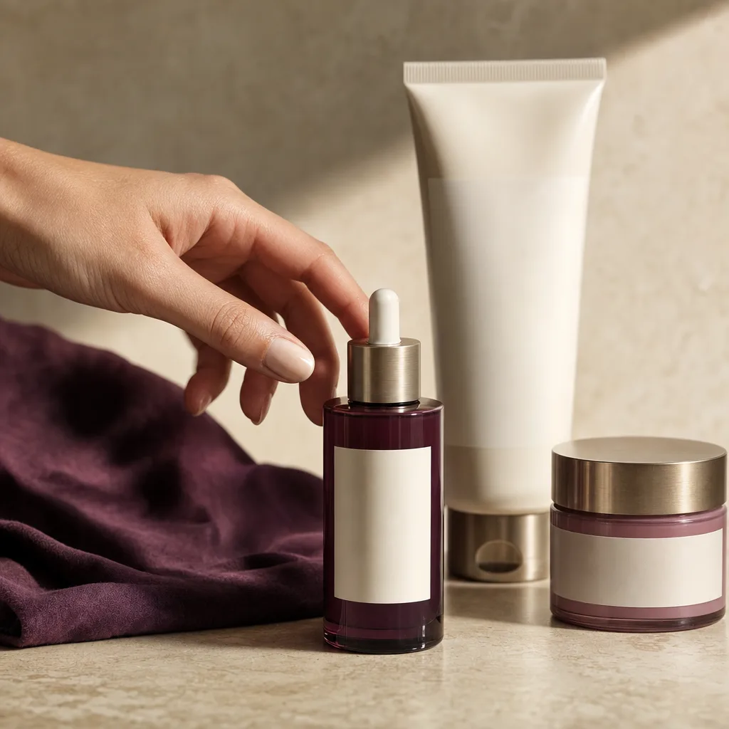 An original fictional skincare serum