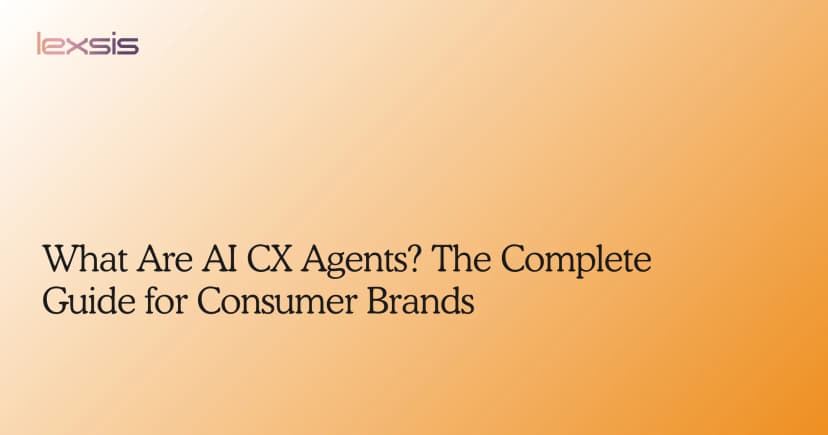 What Are AI CX Agents? The Complete Guide for Consumer Brands